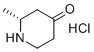 (R)-2-甲基哌啶-4-酮盐酸盐分子结构 (CAS 1434126-97-2)