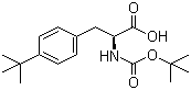 N-叔丁氧羰基-L-4-叔丁基苯丙氨酸分子结构 (CAS 143415-62-7)