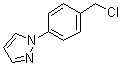 structure of CAS# 143426-52-2, 1-(4-Chloromethylphenyl)-1H-pyrazole