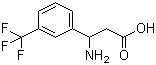 3-氨基-3-(3-三氟甲基苯基)丙酸分子结构 (CAS 143438-91-9)