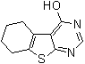 structure of CAS# 14346-24-8, 5,6,7,8-四氢-[1]苯并噻吩并[2,3-d]嘧啶-4-醇