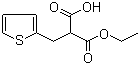 (2-噻吩基甲基)丙二酸单乙酯分子结构 (CAS 143468-96-6)