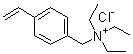 structure of CAS# 14350-43-7, 三乙基(4-乙烯基苄基)氯化铵