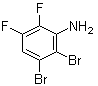 2,3-二溴-5,6-二氟苯胺分子结构 (CAS 1435806-67-9)