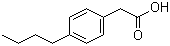4-丁基苯乙酸分子结构 (CAS 14377-19-6)