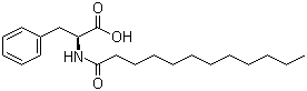 N-十二碳酰基-L-苯丙氨酸分子结构 (CAS 14379-64-7)
