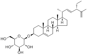 22-脱氢赤桐甾醇葡糖苷分子结构 (CAS 143815-99-0)