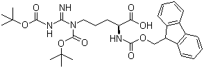 CAS # 143824-77-5, N-Fmoc-N',N''-diBoc-L-arginine, Fmoc-Arg(Boc)2-OH