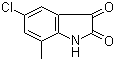 5-氯-7-甲基靛红分子结构 (CAS 14389-06-1)