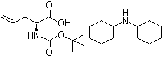 Boc-L-烯丙基甘氨酸二环己胺盐分子结构 (CAS 143979-15-1)