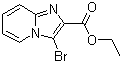 3-溴咪唑并[1,2-a]吡啶-2-甲酸乙酯分子结构 (CAS 143982-54-1)