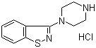 structure of CAS# 144010-02-6, 3-Piperazinobenzisothiazole hydrochloride