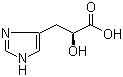 (S)-2-羟基-3-(咪唑-4-基)丙酸分子结构 (CAS 14403-45-3)