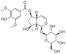 6-O-丁香酰筋骨草醇分子结构 (CAS 144049-72-9)