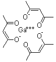三(乙酰基丙酮)镓分子结构 (CAS 14405-43-7)