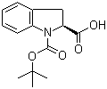 N-叔丁氧羰基-L-吲哚啉-2-甲酸分子结构 (CAS 144069-67-0)