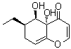 (4aS,5R,6R)-6-乙基-4a,5,6,7-四氢-4a,5-二羟基-4H-1-苯并吡喃-4-酮分子结构 (CAS 144096-47-9)