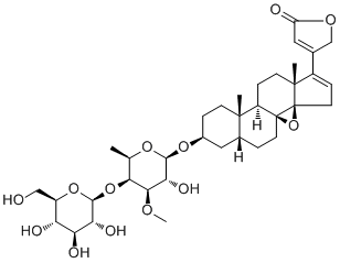 去氢欧夹竹桃甙葡萄糖基洋地黄糖甙分子结构 (CAS 144223-70-1)