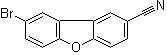 8-溴-2-二苯并呋喃甲腈分子结构 (CAS 1442648-14-7)