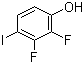2,3-二氟-4-碘苯酚分子结构 (CAS 144292-40-0)
