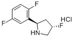 (2R,4S)-2-(2,5-二氟苯基)-4-氟吡咯烷盐酸盐分子结构 (CAS 1443538-52-0)