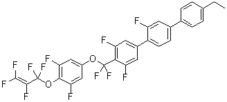 CAS 登录号：1443629-95-5, 4-[[3,5-二氟-4-[(1,1,2,3,3-五氟-2-丙烯-1-基)氧基]苯氧基]二氟甲基]-4''-乙基-2',3,5-三氟-1,1':4',1''-三联苯