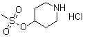 4-[(甲基磺酰基)氧基]哌啶盐酸盐分子结构 (CAS 1443980-05-9)