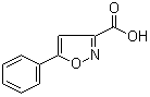 structure of CAS# 14441-90-8, 5-苯基-3-异恶唑羧酸
