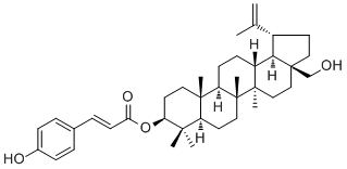 3-O-(E)对香豆酰基桦木脑分子结构 (CAS 144424-80-6)