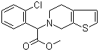 structure of CAS# 144457-43-2, 2-(2-氯苯基)-2-(4,5-二氢噻吩并[2,3-c]吡啶-6(7H)-基)乙酸甲酯