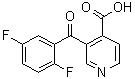CAS # 144511-12-6, 3-(2,5-Difluorobenzoyl)-4-pyridinecarboxylic acid, 3-(2,5-Difluorobenzoyl)isonicotinic acid