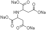 亚氨基二琥珀酸四钠盐分子结构 (CAS 144538-83-0)