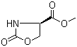 (R)-2-氧代-4-恶唑烷羧酸甲酯分子结构 (CAS 144542-43-8)