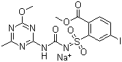 甲基碘磺隆钠盐分子结构 (CAS 144550-36-7)