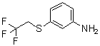 3-[(2,2,2-三氟乙基)硫基]苯胺分子结构 (CAS 1445684-99-0)