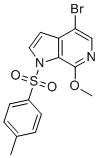 4-溴-7-甲氧基-1-甲苯磺酰基-1H-吡咯并[2,3-c]吡啶分子结构 (CAS 1445993-85-0)