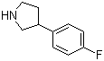 3-(4-氟苯基)吡咯烷分子结构 (CAS 144620-11-1)