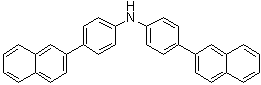 4-(2-萘基)-N-[4-(2-萘基)苯基]苯胺分子结构 (CAS 1446448-94-7)