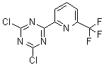 2,4-二氯-6-[6-(三氟甲基)-2-吡啶基]-1,3,5-三嗪分子结构 (CAS 1446507-40-9)