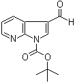 structure of CAS# 144657-66-9, 1-(叔丁氧羰基)-3-甲酰基-7-氮杂吲哚