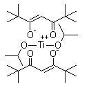 二异丙氧基双(2,2,6,6-四甲基-3,5-庚二酮酸)钛分子结构 (CAS 144665-26-9)