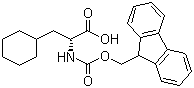 N-芴甲氧羰基-3-环己基-D-丙氨酸分子结构 (CAS 144701-25-7)