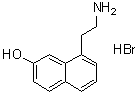 8-(2-氨基乙基)-2-萘酚氢溴酸盐分子结构 (CAS 144705-51-1)