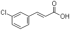 3-氯肉桂酸分子结构 (CAS 14473-90-6)