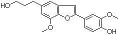 2-(4-羟基-3-甲氧基苯基)-7-甲氧基-5-苯并呋喃丙醇分子结构 (CAS 144735-57-9)
