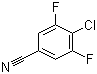 3,5-二氟-4-氯苯甲腈分子结构 (CAS 144797-57-9)