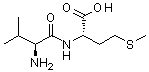 L-缬氨酰-L-蛋氨酸分子结构 (CAS 14486-09-0)