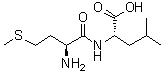 L-蛋氨酰-L-亮氨酸分子结构 (CAS 14486-16-9)