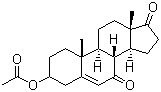 structure of CAS# 1449-61-2, Androst-5-en-3-ol-7,17-dione acetate