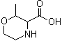 2-甲基-3-吗啉羧酸分子结构 (CAS 1449136-37-1)
